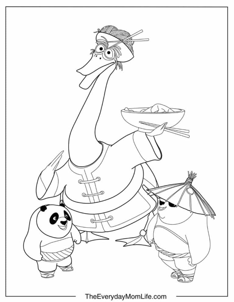 30 Free Printable Kung Fu Panda Coloring Pages