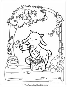 Sheep Coloring Pages for Kids (Free PDF)