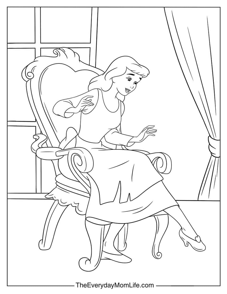 Cinderella Coloring Pages Free Printable cinderella-coloring-pages-free-printable