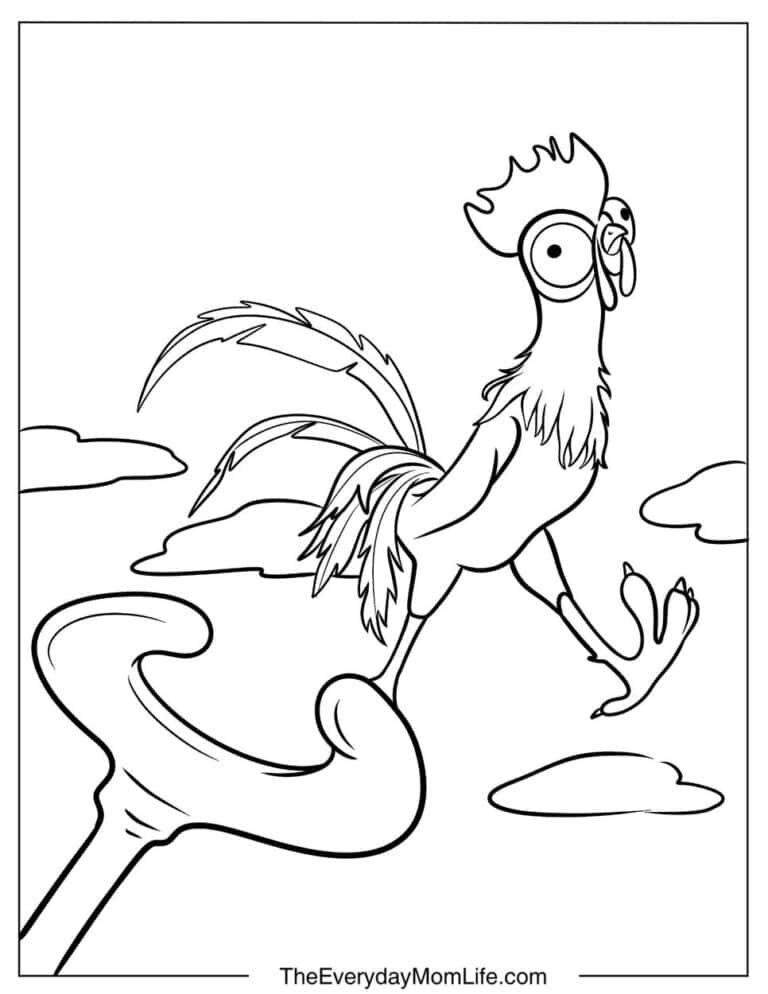 Chicken Coloring Pages for Kids (Free PDF) - The Everyday Mom Life