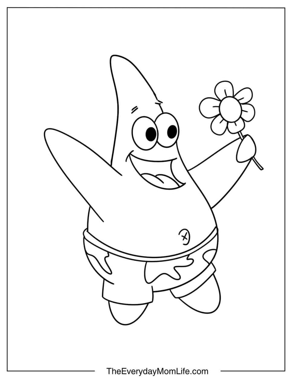 Starfish Running Starfish Coloring Pages for Kids (Free PDF)