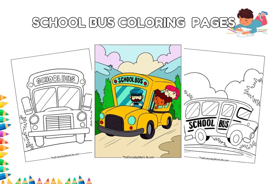 School Bus Coloring Page