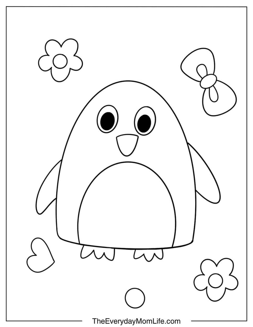 Penguin Coloring Pages For Kids (Free PDF)