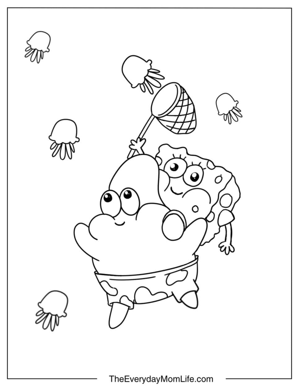 PDF Printable Jellyfish Coloring Pages - The Everyday Mom Life